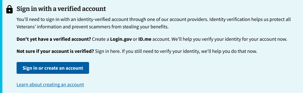 An example of a sign-in alert for all products that require sign-in with a verified account.