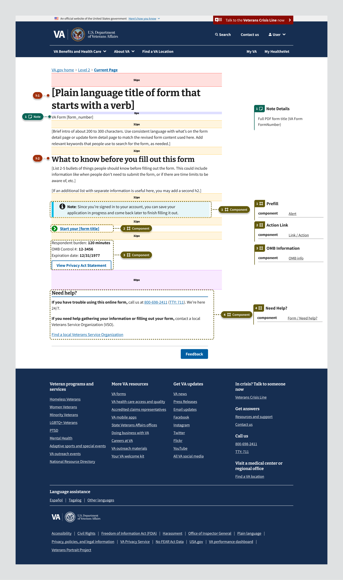 An example of a non-application introduction page for authenticated users.